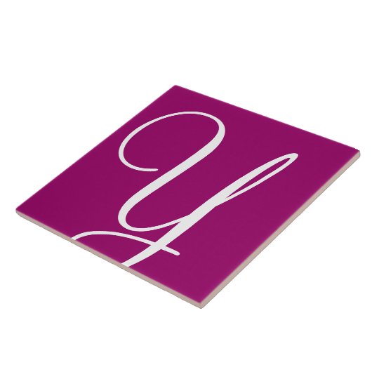 Hex 990066 Farbnummer Monogramm Keramik Tile Fliese (Seite)