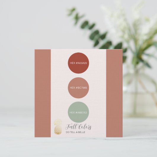 HEX-Codes der Farbpalette Einladung (Stehend Vorderseite)