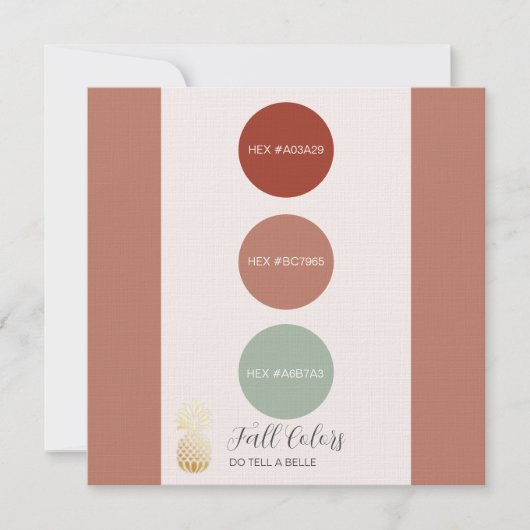 HEX-Codes der Farbpalette Einladung (Vorderseite)