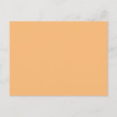 Hex Color #FABA77, Brandy Ankündigungspostkarte (Vorderseite)