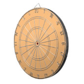 Hex Color #FABA77, Brandy Dartboard Dartscheibe (Vorderseite rechts)