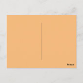 Hex Color #FABA77, Brandy Postkarte (Rückseite)