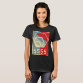 HEX Crypto by Richard Heart  5555 Days HEX Staking T-Shirt (Vorne ganz)