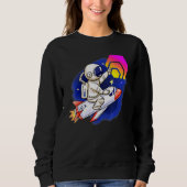 Hex Crypto Moon Man Niedlich Rocket Cryptowährung Sweatshirt (Vorderseite)