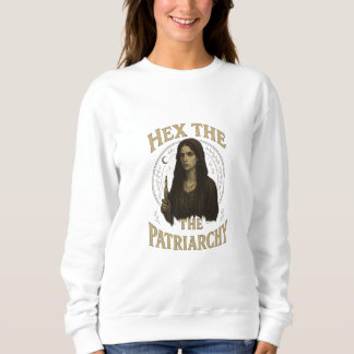 Hex das Patriarchat – Wiccan-Hexen-Illustration Sweatshirt