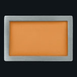 Hex #F17F17, Pumpkin Orange Belt Buckles Rechteckige Gürtelschnalle<br><div class="desc">Gürtelschnalle</div>