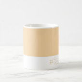 Hex FAD6A5 Warmes Blassorange Pfirsich Minimalisti Kaffeetasse (Mittel)