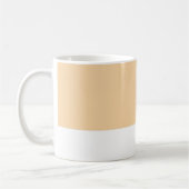 Hex FAD6A5 Warmes Blassorange Pfirsich Minimalisti Kaffeetasse (Links)