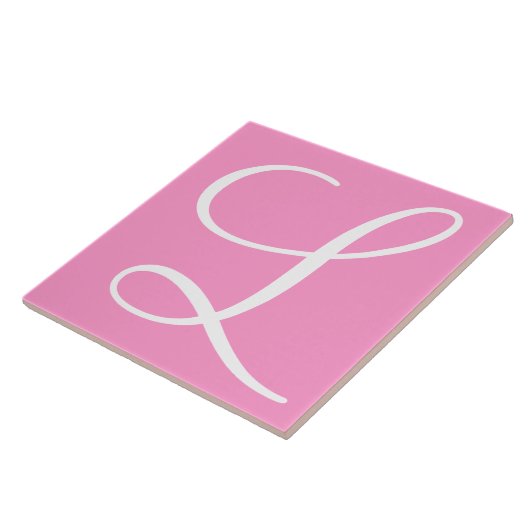 Hex ff99cc Farbnummer Monogramm Keramik Tile Fliese (Seite)