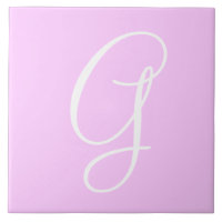 Hex ffccff Color Number Monogram Keramik Tile