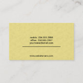 Hex | Gelb Visitenkarte (Rückseite)