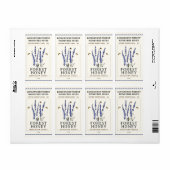 Hex Label Bees and Lavender HONEY Label (Vorne)