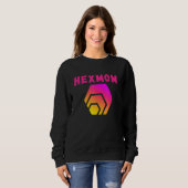 Hex Mama Dieses Mädchen Lieben Hex Hodl Hex Crypto Sweatshirt (Vorne ganz)