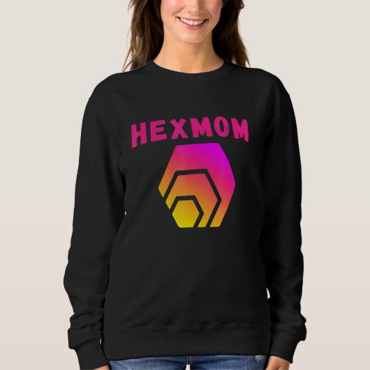 Hex Mama Dieses Mädchen Lieben Hex Hodl Hex Crypto Sweatshirt (Vorderseite)