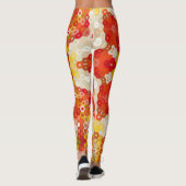 Hex Mandala Red und Yellow Leggings (Rückseite)