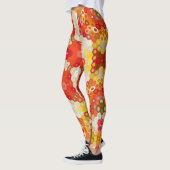 Hex Mandala Red und Yellow Leggings (Links)