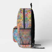Hex Mandala Regenbogen Bedruckter Rucksack (Rechts)