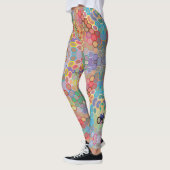 Hex Mandala Regenbogen Leggings (Links)