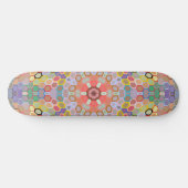 Hex Mandala Regenbogen Skateboard (Horizontal)