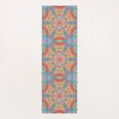 Hex Mandala Regenbogen Yogamatte (Rückseite)