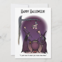 Hex Mex Halloween Holiday Flat Card Feiertagskarte