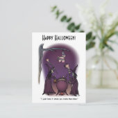 Hex Mex Halloween Postkarte (Stehend Vorderseite)