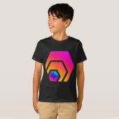 HEX PulseChain Crypto PLS Logo Kryptowährungsstak T-Shirt (Vorne ganz)