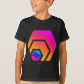 HEX PulseChain Crypto PLS Logo Kryptowährungsstak T-Shirt (Vorderseite)