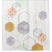 Hex Scatter Duschvorhang (Vorderseite)