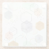Hex Scatter Glasuntersetzer (Rückseite)