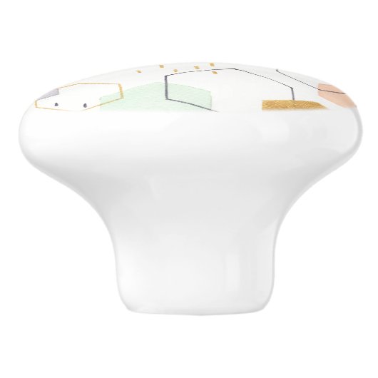 Hex Scatter Keramikknauf (Seitenansicht)