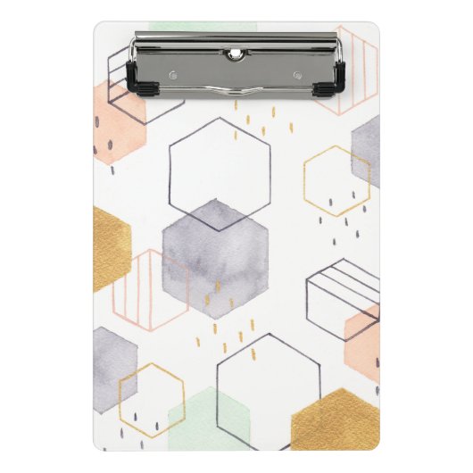 Hex Scatter Mini Klemmbrett (Vorderseite)