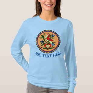 Hex Sign Dutch Bird, bearbeiten Text, T-Shirt