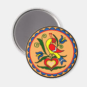 Hex Sign Dutch Bird Magnet (Vorderseite/Rückseite)