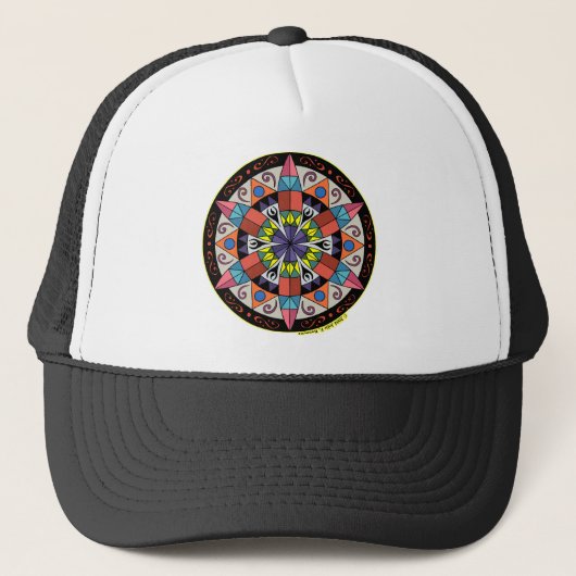 Hex Sign Hat Truckerkappe (Vorderseite)