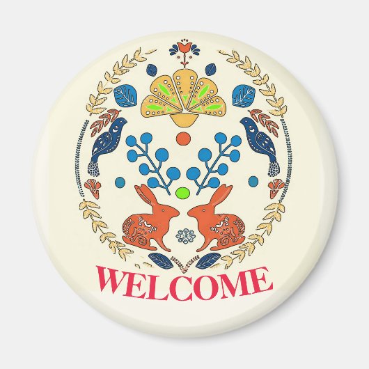Hex Sign Polish Welcome Magnet (Vorne)