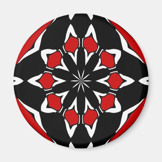 Hex Sign Red Black Magnet (Vorne)