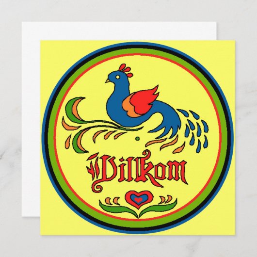 Hex Sign Welcome Bird (Vorne/Hinten)