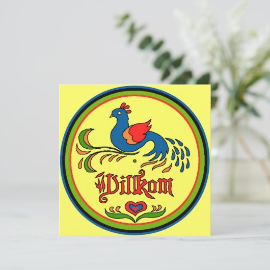 Hex Sign Welcome Bird (Stehend Vorderseite)