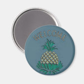 Hex Sign Welcome Pineape Magnet (Vorderseite/Rückseite)