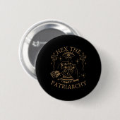 Hex the Patriarchy Feminist Hexe Button (Vorne & Hinten)