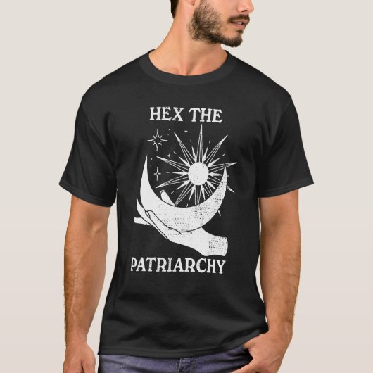 Hex The Patriarchy Halloween Feminist Witch Witche T-Shirt (Vorderseite)