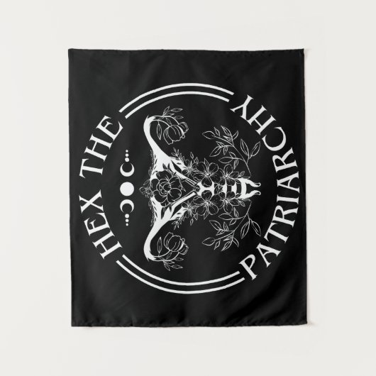 Hex the Patriarchy Wandteppich (Vorderseite)