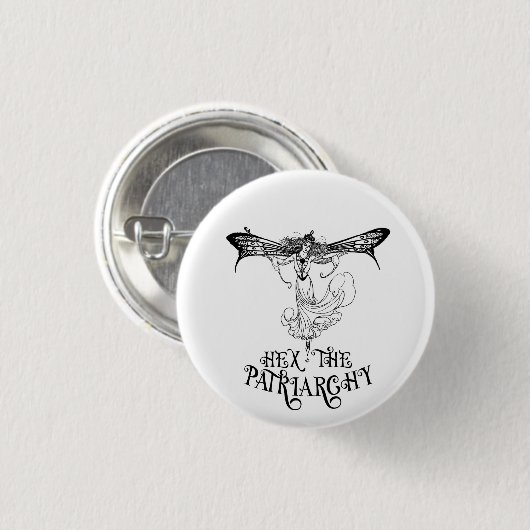 Hex the Patriarchy Witchy Button (Vorne & Hinten)