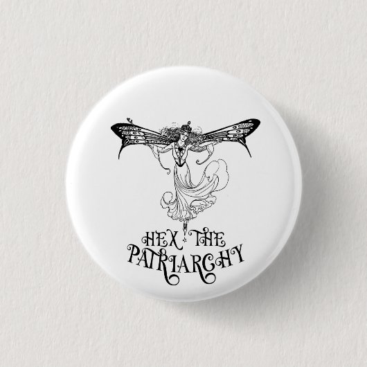 Hex the Patriarchy Witchy Button (Vorderseite)