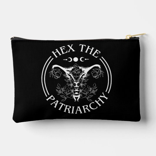 Hex the Patriarchy Zubehörtasche (Rückseite)