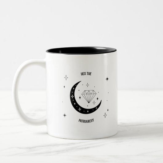 Hex the Patriarchy Zweifarbige Tasse (Links)