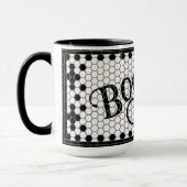 Hex-Tile-Druck Boston-Mug Tasse (Links)
