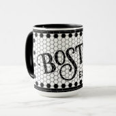 Hex Tile Print Boston Tasse (Vorderseite Links)