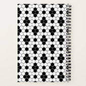 Hex Tile Print Monogram Bulgram Journal Notizblock (Rückseite)